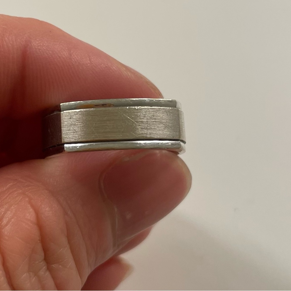 Novell Wedding Band 14K White Gold 7mm, size 8.5